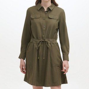 Tommy Hilfiger | Roll Tab Alton Dress | Camo Green |  Size XL